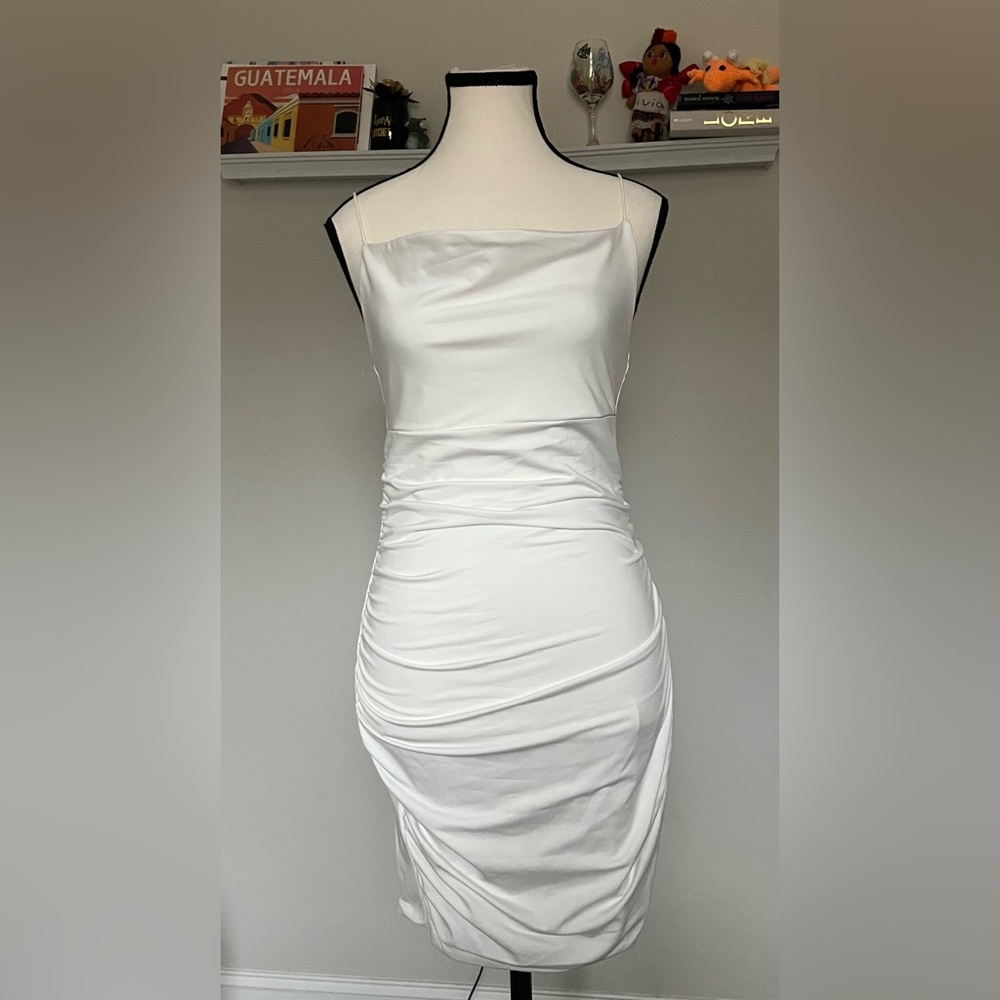 White Bodycon Mini Dress 🌟